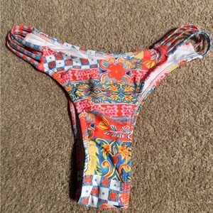Colorful Patterned Bikini Bottom